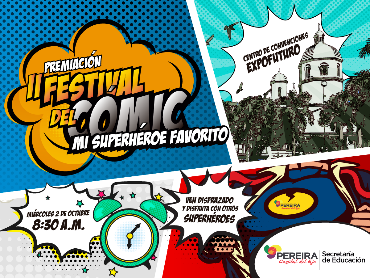 Invitación Premiación II Festival del Cómic